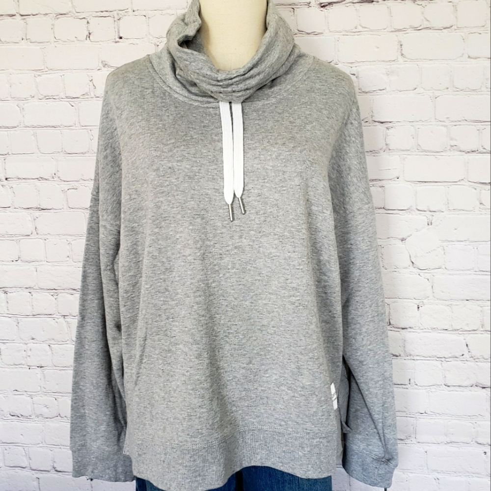 CALVIN KLEIN Performance Funnel Neck Long Sleeve Sweatshirt--XL
